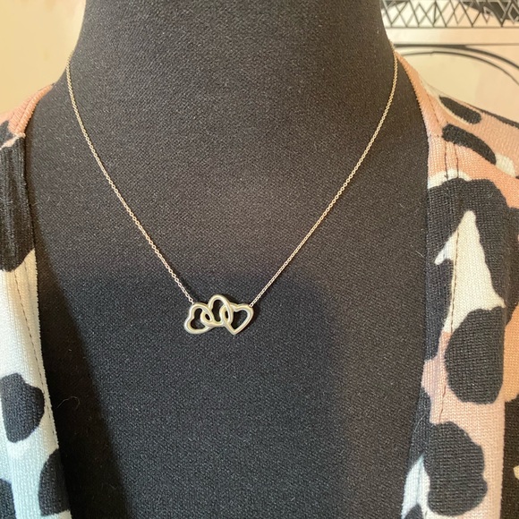 ❌SOLD❌ Tiffany and Co. triple heart necklace ♥️ - Picture 2 of 3